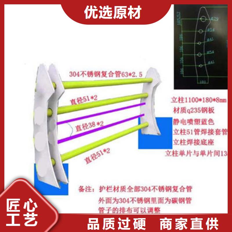 不锈钢复合管公路隔离护栏安心购