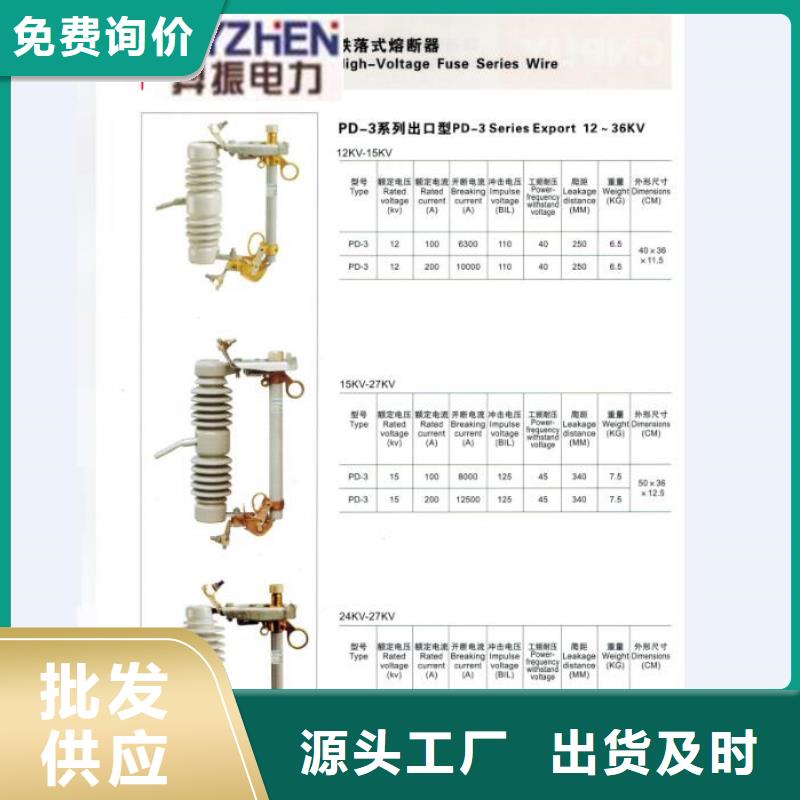 【跌落式熔断器】PRW12-12KV/200A浙江羿振电气有限公司