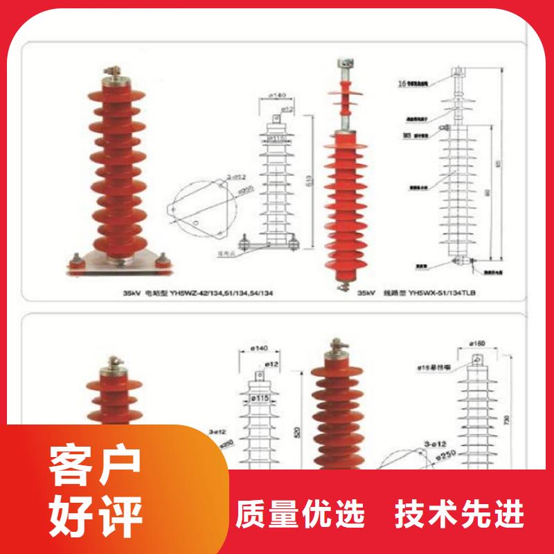 复合绝缘氧化锌避雷器HY10WX-51/134