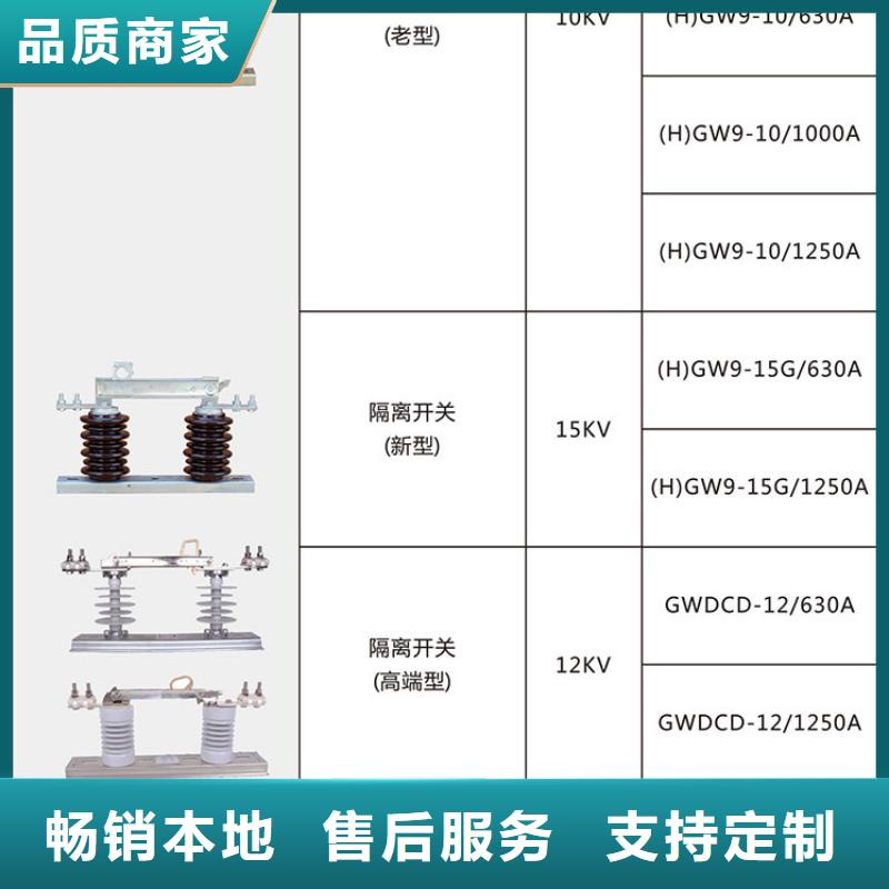 甄选：三相交流隔离开关GW9-20G/1000单柱立开,不接地,操作型式:手动生产厂家