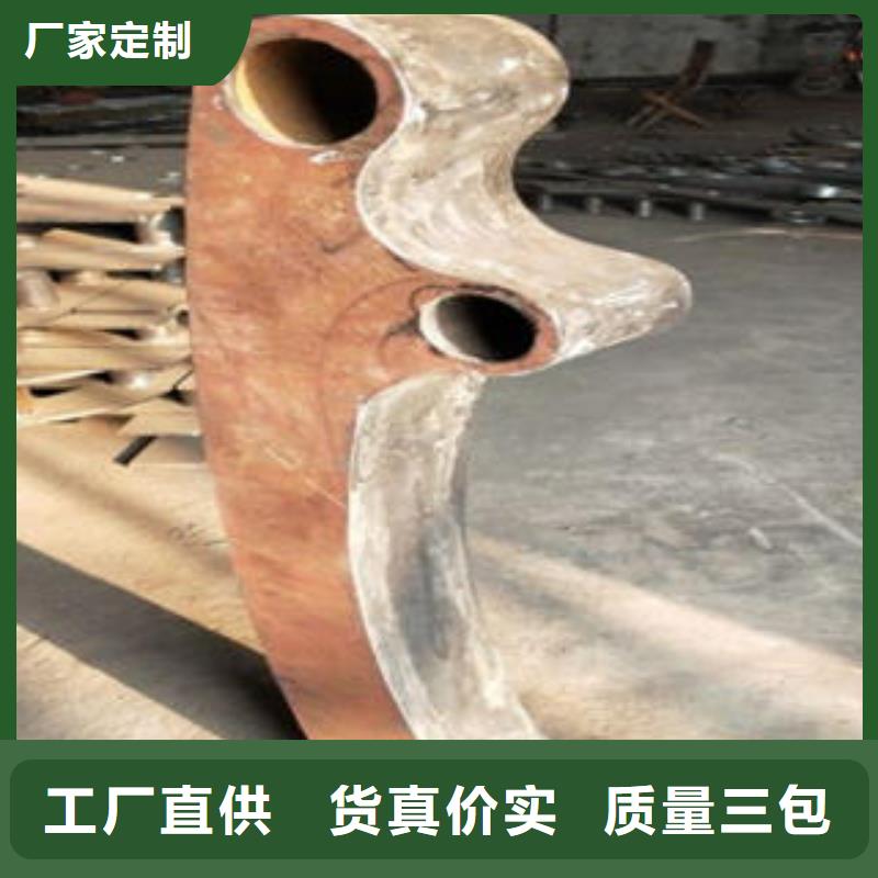 道路隔离栏杆,304不锈钢复合管护栏价格出厂价